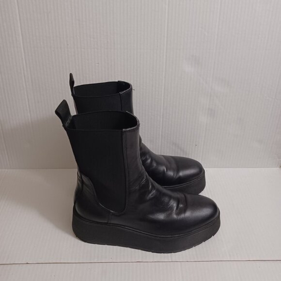 ZARA CHUNKY PLATFORM ANKLE BOOTS - GOTH GRUNGE STYLE - Picture 11 of 13